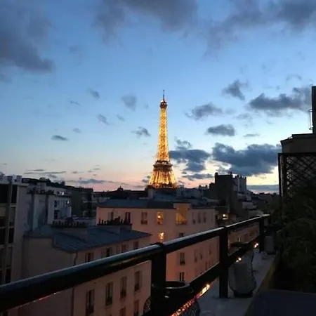 Apartment Terrace - Eiffel Tour Vue Paris Exterior photo