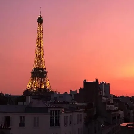 Apartment Terrace - Eiffel Tour Vue Paris Exterior photo