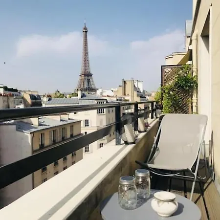Apartment Terrace - Eiffel Tour Vue Paris Exterior photo